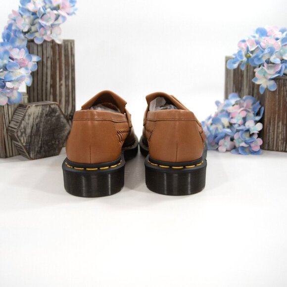 Dr. Martens Adrian Woven British Tan Analine Loafer Oxford Shoes Size 8 NIB - Picture 9 of 10